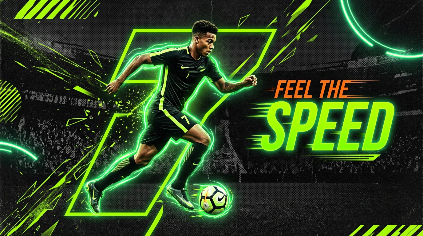 Nike Football Campaign style typography